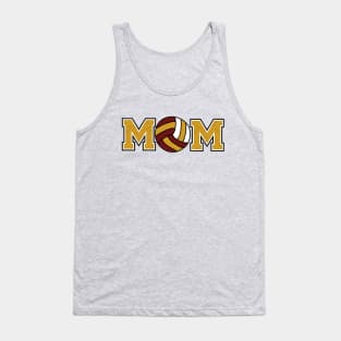 Volleyball Mom Gold and Maroon Tank Top